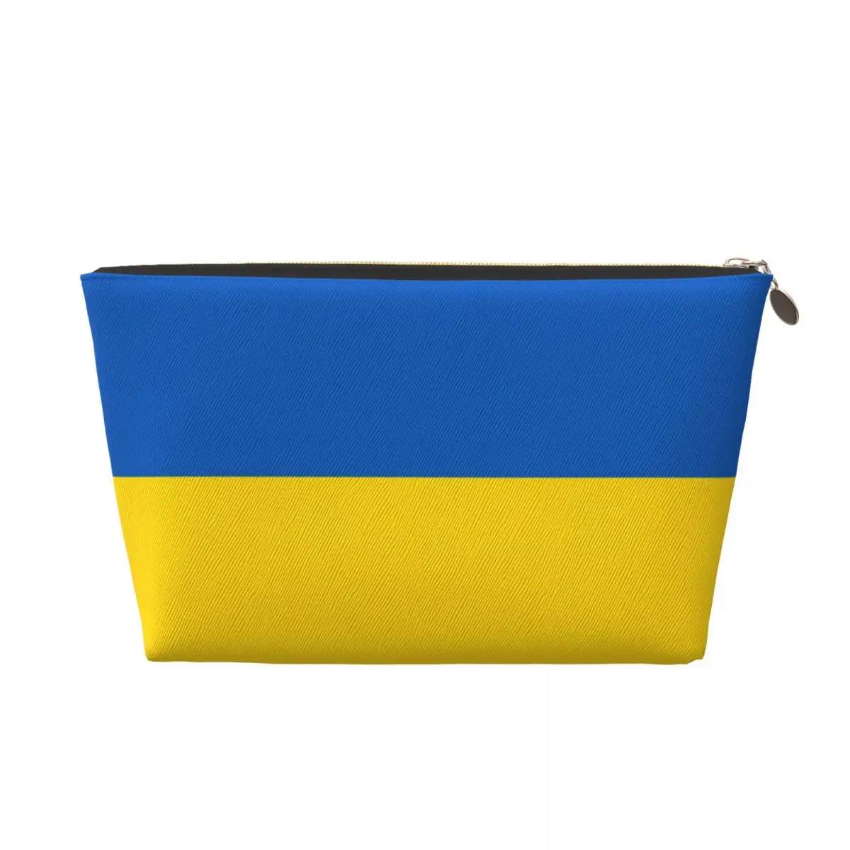 Custom Flag Of Ukraine Makeup Bag for Women Travel Cosmetic Organizer Cute Storage Toiletry Bags