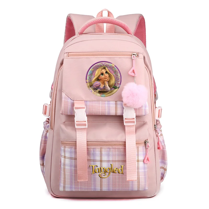 Disney Tangled Rapunzel Princess Women's Backpack Boys Girls Bookbag Student Teenager Knapsack Schoolbag Rucksack Mochila