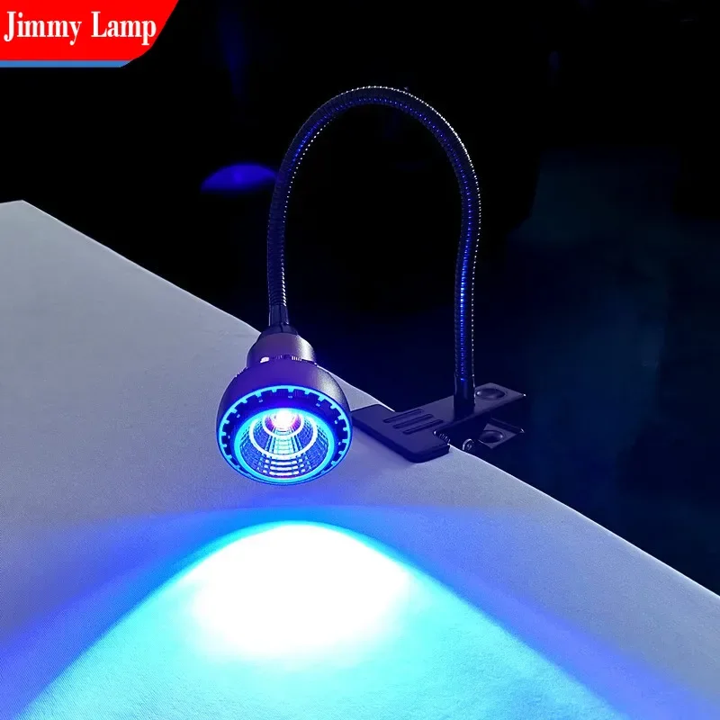 Adjustable Clamp UV Lamp 100W High Intensity Light Effect Resin Adhesive Curing Shadowless Glue Green Oil Solidification Tool