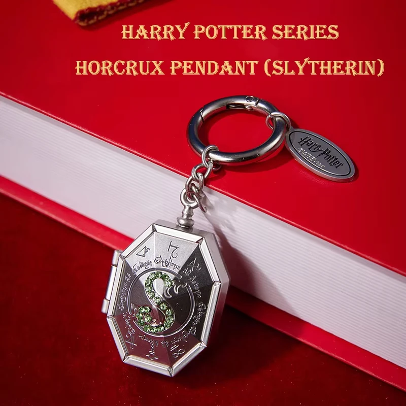 Harry Potter Series Horcrux Pendant Slytherin Productos Zinc Alloy Keychain Backpack Hang Accessories Kids Birthday Gifts