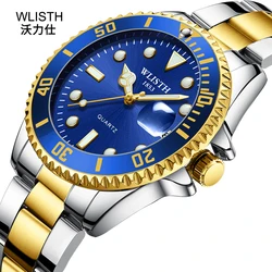Classic Trendy Water Ghost Watch Fashion Double Calendar Steel Belt Waterproof Men's Watch