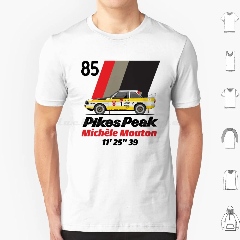 Mouton Pikes 1985 T Shirt 6Xl Cotton Cool Tee Michelle Michèle Mouton Pikes Hill Climb Dirt Race Rally Wrc Group Groupe Woman