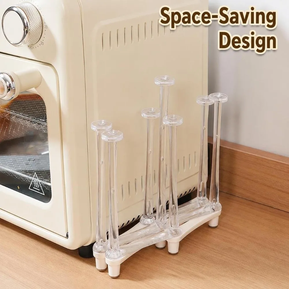 New Plastic Cup Drying Rack Anti-slip Space Saving Inverted Cup Holder Countertop Organizer Cup