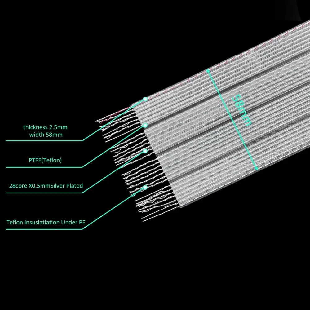 Nordost Valhalla 2 płaski kabel głośnikowy V2 OCC posrebrzany 28 rdzeni róg głośnik wtyczka bananowa wzmacniacz audiofilski