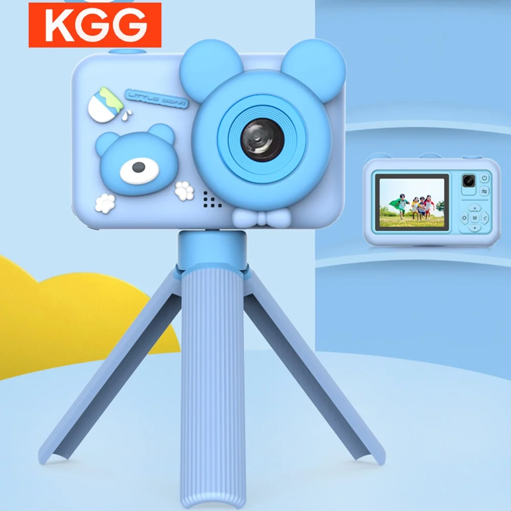 كاميرا ألعاب أطفال 1080P HD كاميرا فيديو رقمية للأطفال الصغار مع حافظات من السيليكون لهدايا عيد الميلاد وأعياد الميلاد