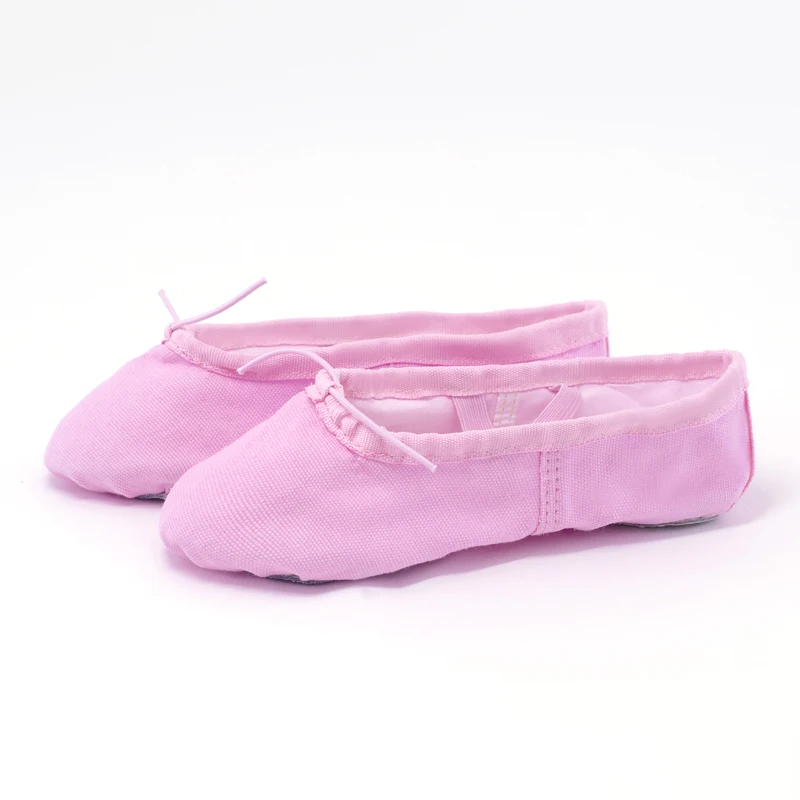 Ballerine Professionnelle en Toile de Coton pour Bébé Fille, Chaussures d'Exercice de brev, Ballerine de bug astique Douce