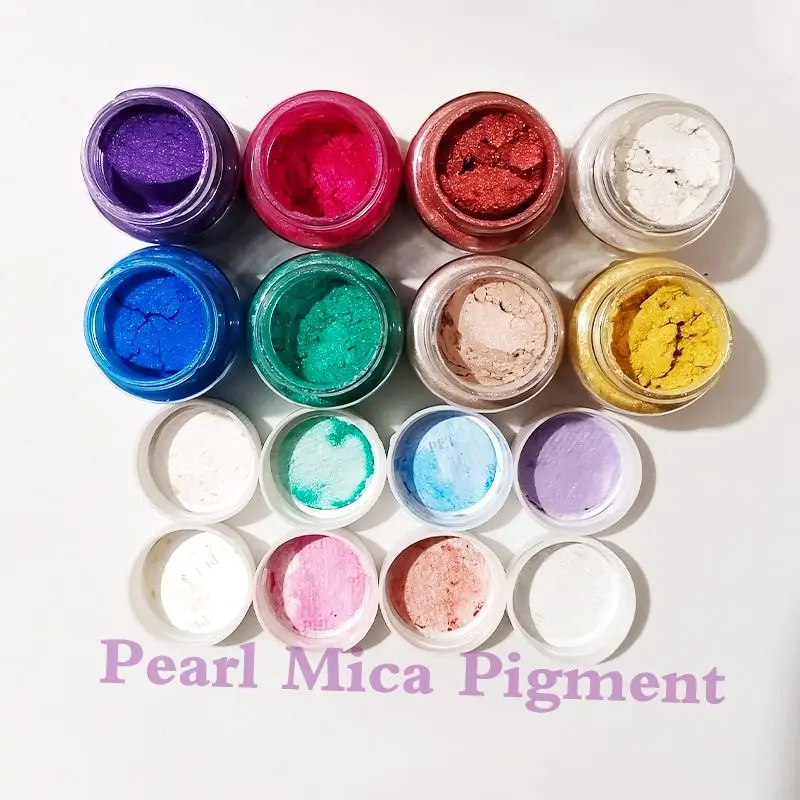 40Colors Cosmetics Grade Pearlescent Natural Mica Mineral Soap Dye Powder Epoxy Resin Dye Pearl Pigment