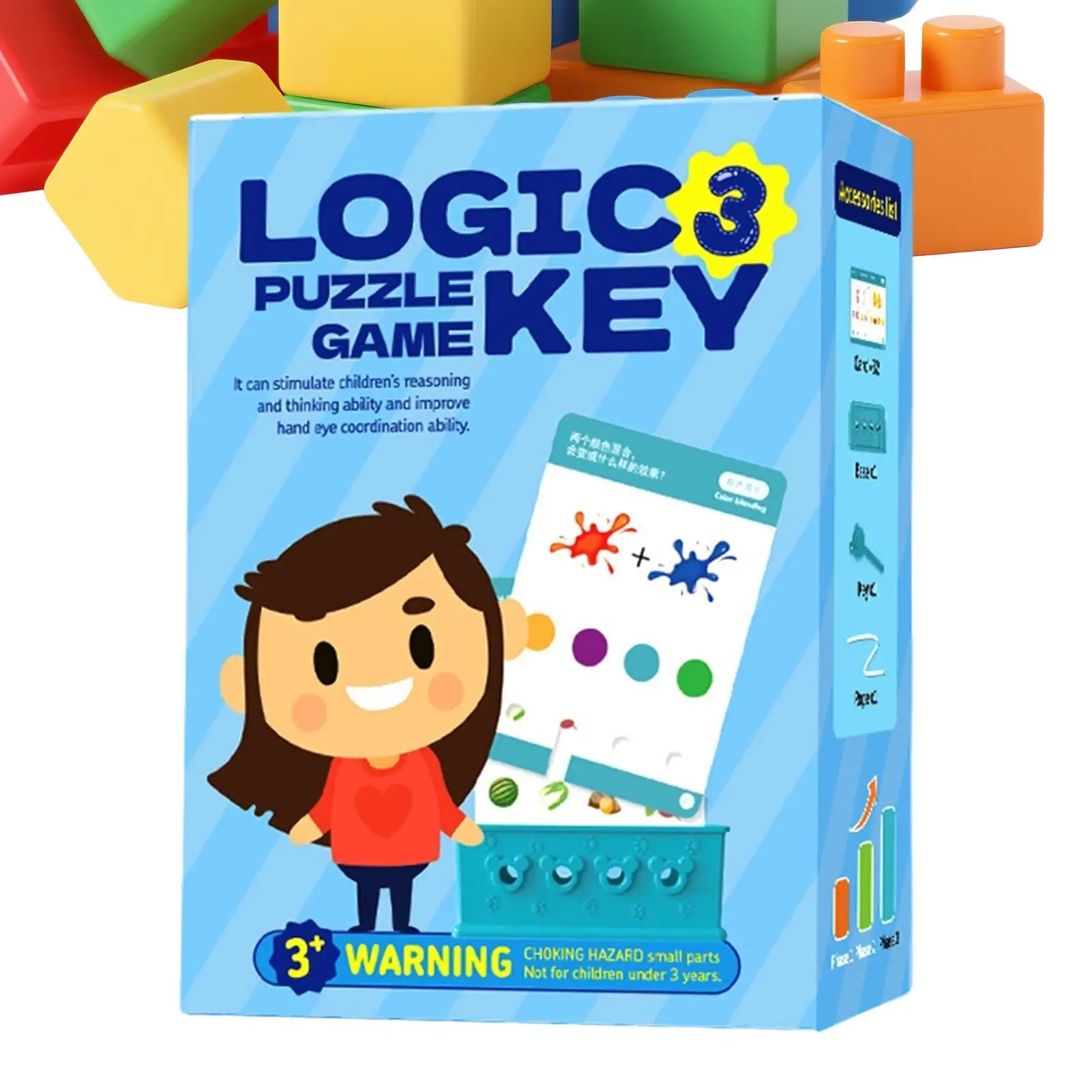 Kids Logic Puzzle Game Educational Lock Toy For Brain Development & Fine Motor Skills, Montessori Learning Activities
