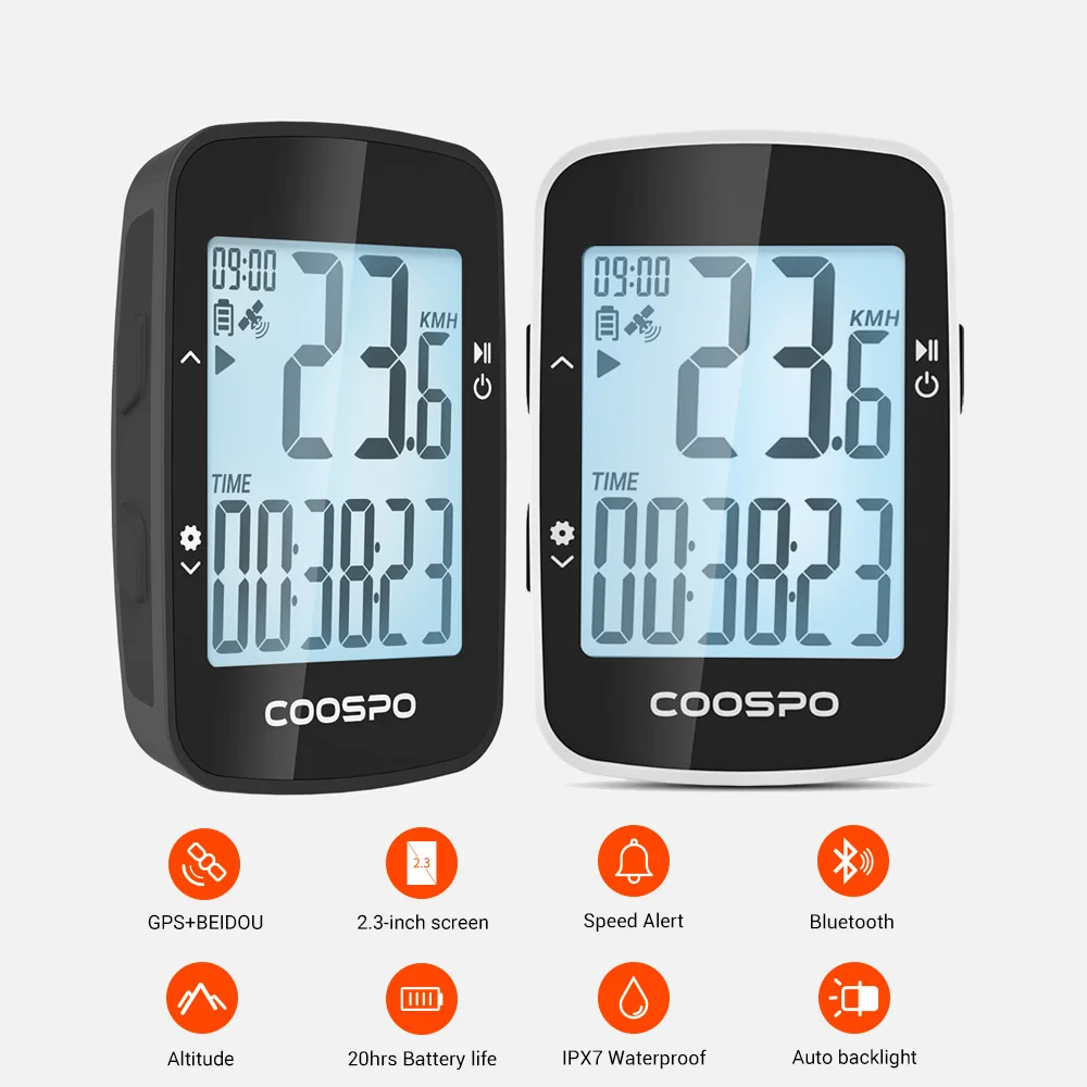 

CooSpo BC26 Wireless Bike Computer GPS Speedometer Odometer Bluetooth5.0 APP Sync Waterproof Road Bike MTB Bicycle