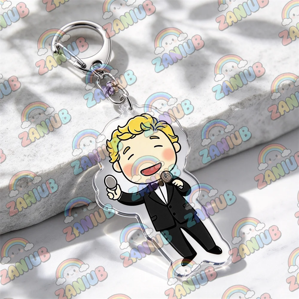 The Mentalist Patrick Jane Chibis Keychains for Accessories Bag Red John Simon Baker Teresa Lisbon Keyring Jewelry Friends Gifts
