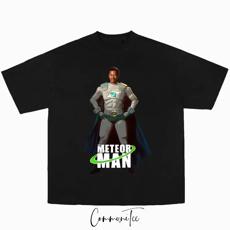 The Meteor Man Movie Film Rap Tee Big Face Head Vintage 90's Style Graphic Hip Hop T-shirt