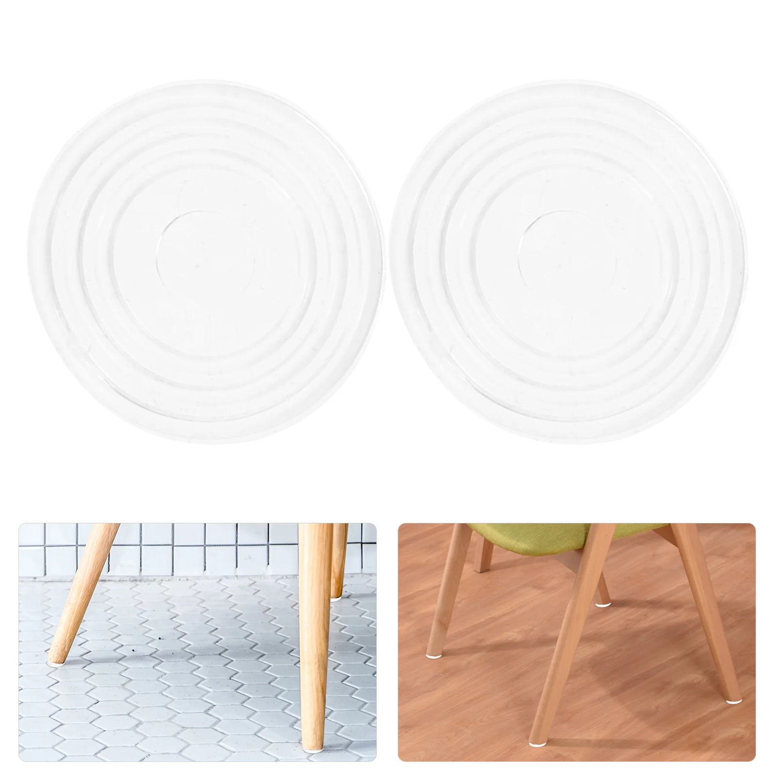 Coussinets de pieds de meubles antidérapants, 100 pièces, bouchons de roue de chaise, protecteurs de sol résistants à l'usure pour meubles de bureau