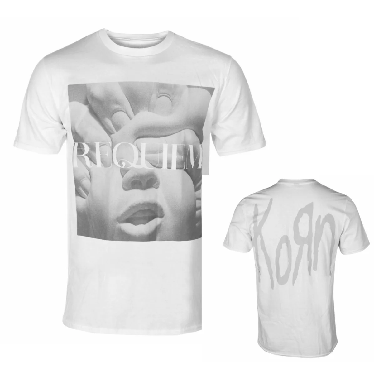 Korn Graphic Baumwoll-Band-T-Shirt Unisex Sommer Kurzarm Modemarke Tee Luxus Lässige Vintage-T-Shirts – Detail 5