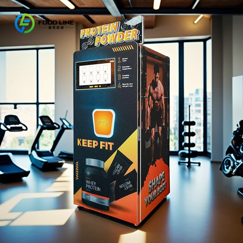 Automatic Self-service Protein Powder Vending Machine - Customizable Shaker Function Included