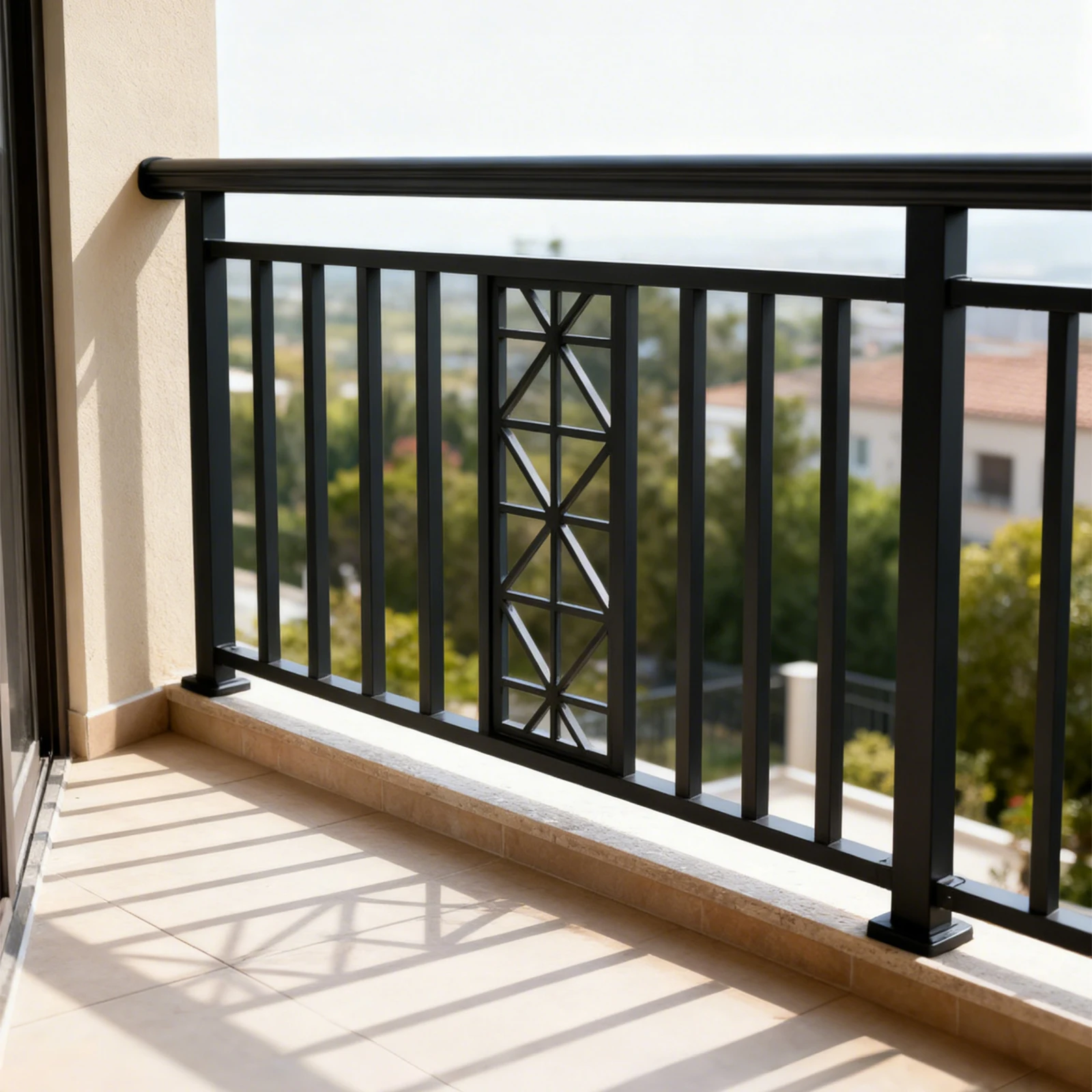 Customization Contemporary Aluminum Alloy Balcony Railing Balustrades & Handrails for Villa Outdoor Terrace and Stairs