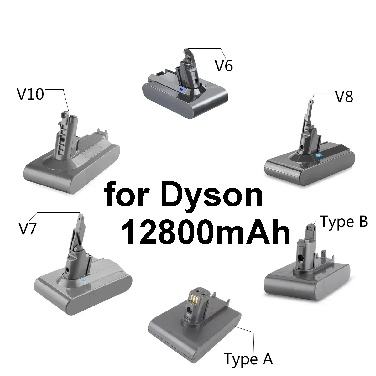 21.6V/25.2V Batterie for Dyson V6 V7 V8 V10 V11 Series SV12 DC62 SV11 SV10 SV15 Li-ion Handheld Vacuum Cleaner Spare Battery