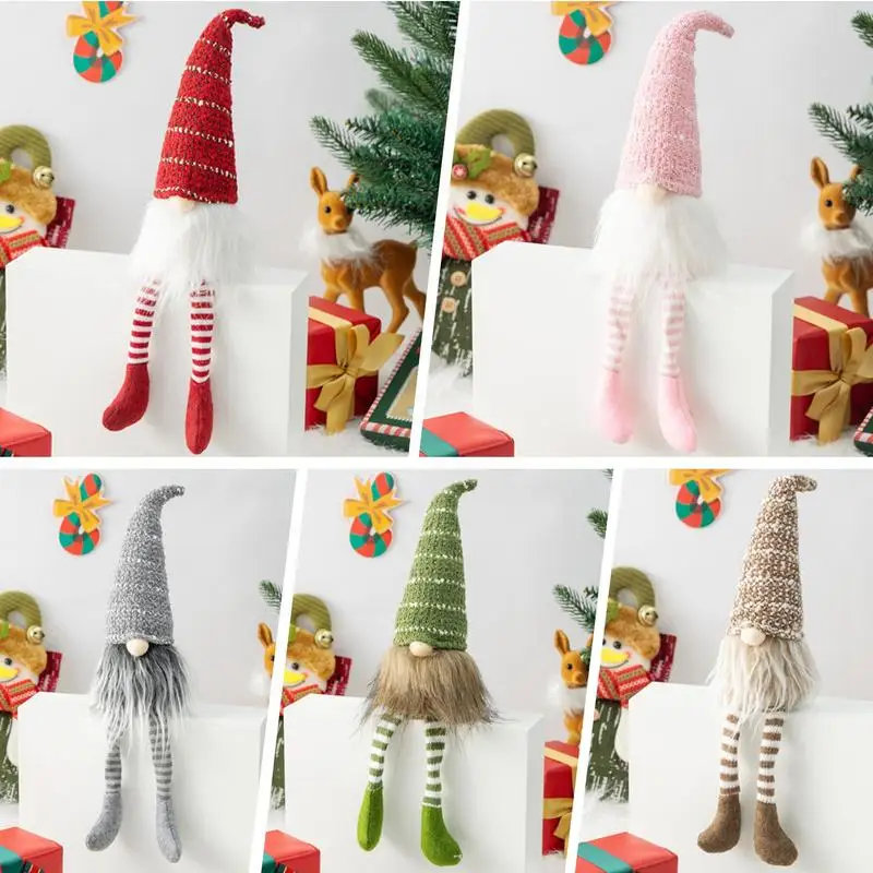 Gnomes Plush Decorations 5 Pieces Dwarf Doll Christmas Figurines Gnome Plush Collectible Figurines For New Year Fall