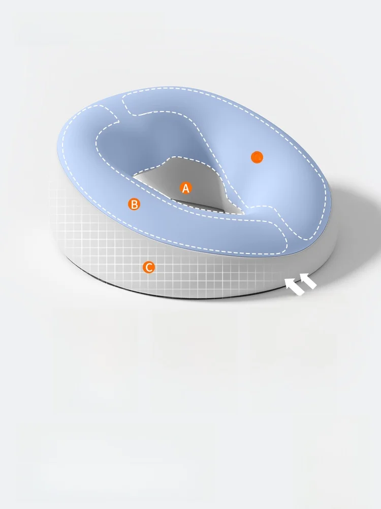 Nila Beauty Salon Memory Foam Massage Bed Special Pillow Face up Pad Sleep Pillow Soft Hard Dual Purpose round Shape