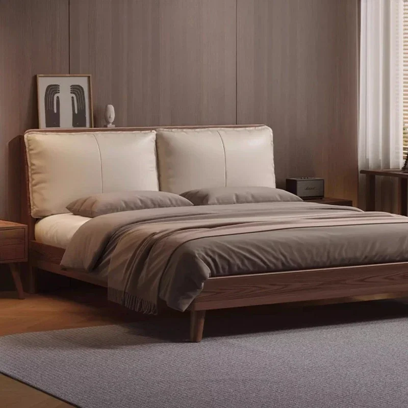 Single Bedroom Bed Luxury Double Design Children Modern European Simple Bed Sleeping Safe Letto Matrimoniale Unique Furniture