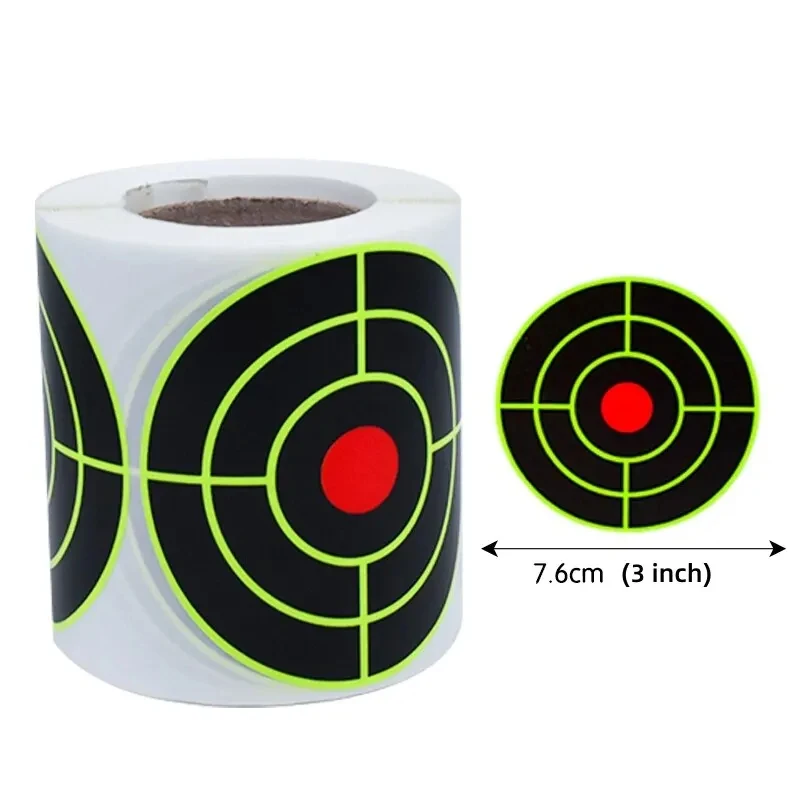 200 Piece Self-adhesive shooting target stickers，Diameter 7.6 cm，Hit to reveal splatter color-changing model，Suitable for shooti view 6