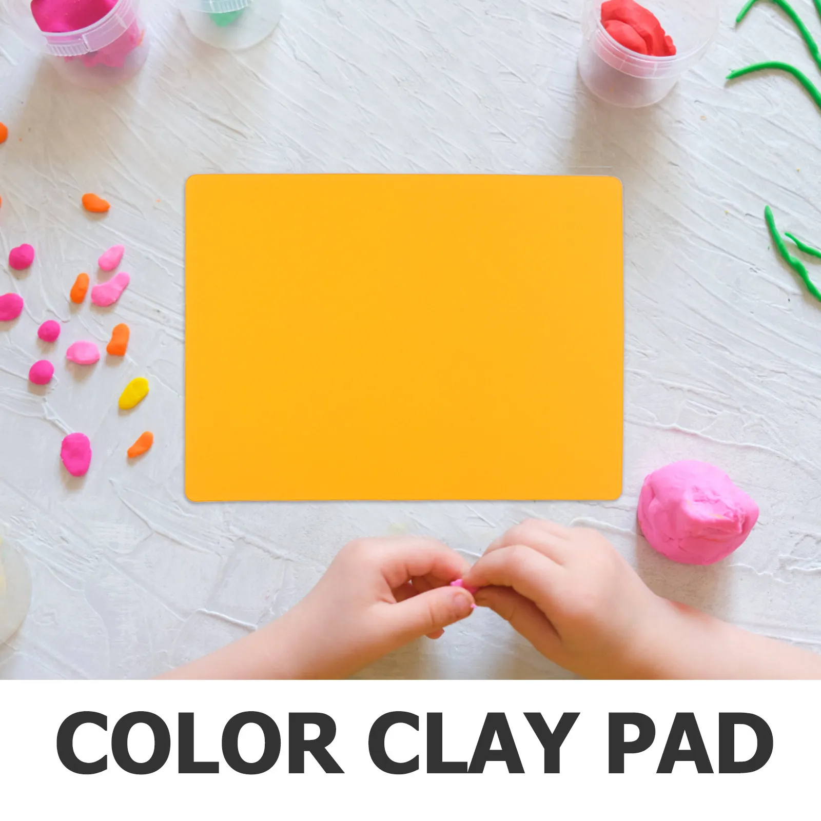 18Pcs Clay Crafting Mat Plastic Pad Assorted Colors Modeling Clay Board for Artistic Play Writing Practice A4