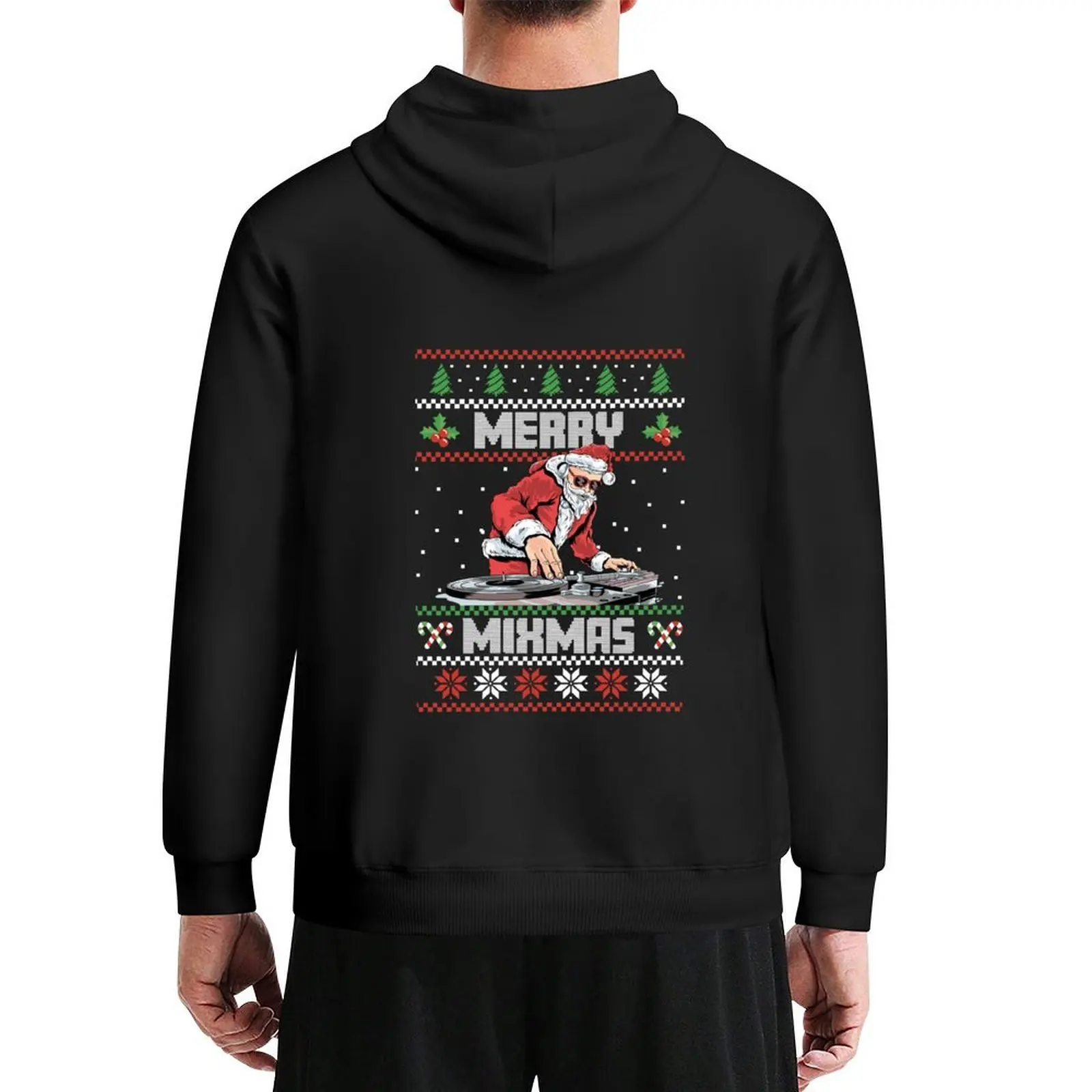 

Christmas Disc Jockey Lover Shirt Merry Mixmas Funny Hoodie blouse male clothes hoodie oversize