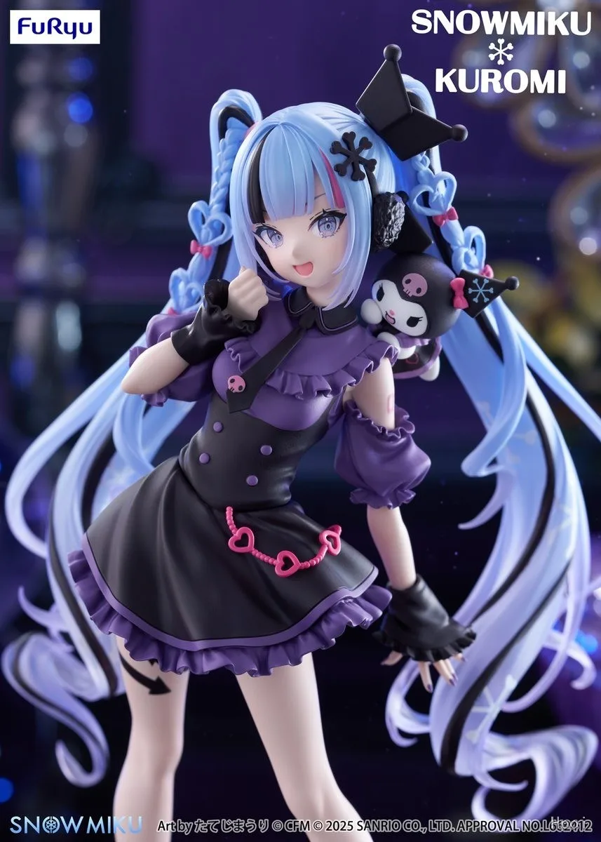 In Stock 100% Original Furyu Hatsune Miku Kuromi Trio Try IT Anime Action Figure Modle Toy Gift Original view 4