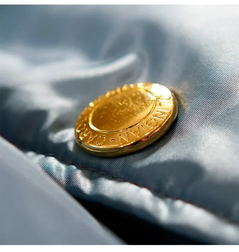 겨울 의류 90 화이트 오리 다운 코트 두꺼운 긴 하이 엔드 다운 재킷 여성