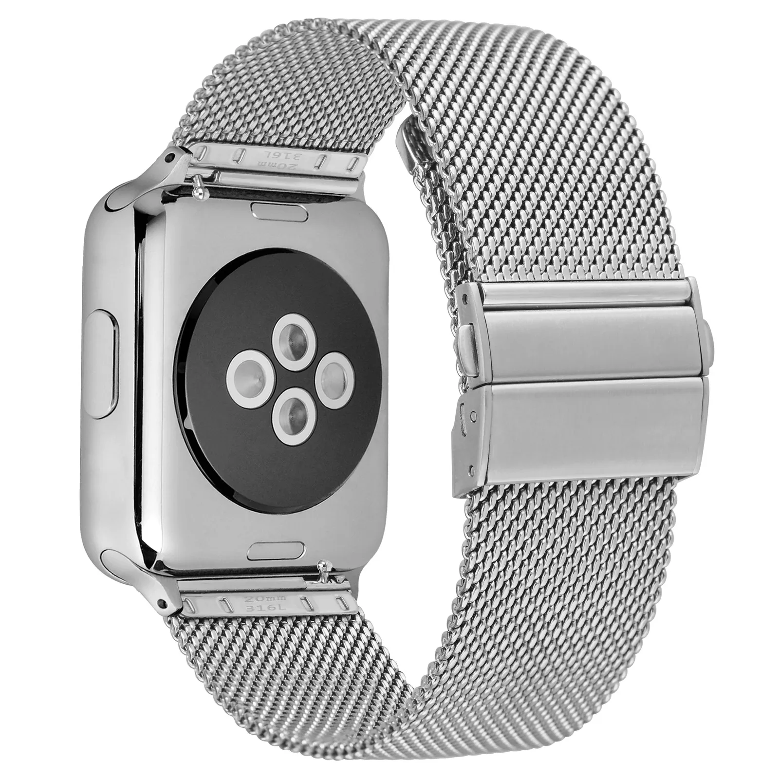 ANNEFIT Woven Metal Watch Strap, 18mm20mm22mm Men and Women Watch Strap, Replaceable Quick-Release Stainless Steel Watch Band