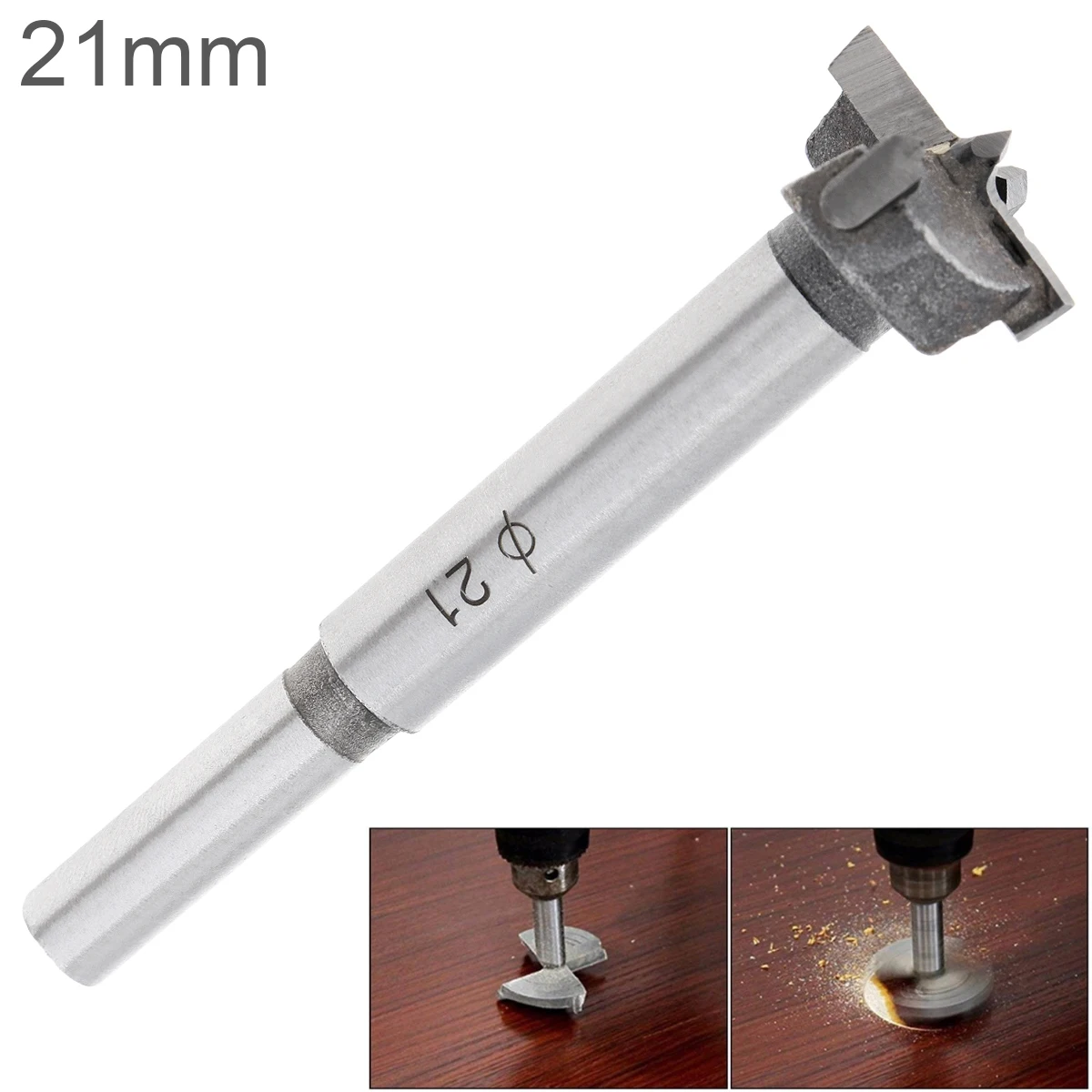 21mm Tungsten Steel Hard Alloy Wood Drill Bits Woodworking Hole Opener for Drilling on Plasterboard Plastic Boards Wooden Board