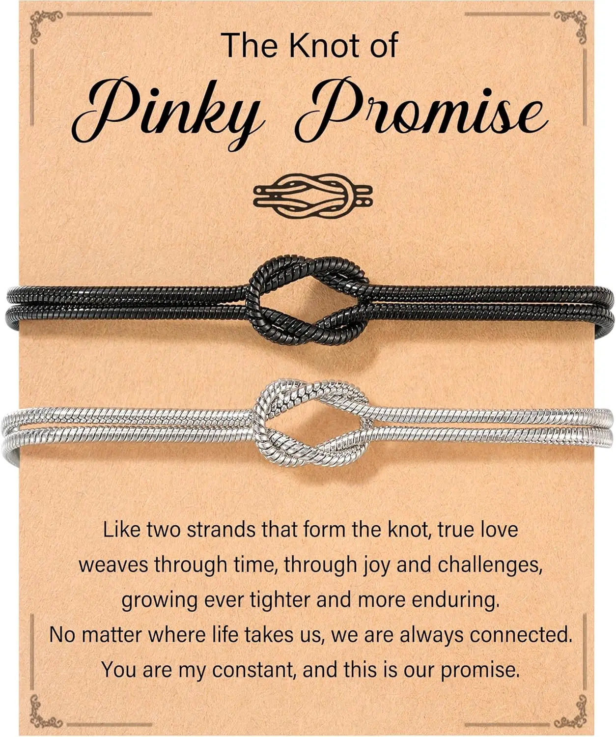 Matching Couples Bracelets Love Knot Relationship Christmas Birthday Anniversary Couples Gifts for Him Her Boyfriend Girlfriend