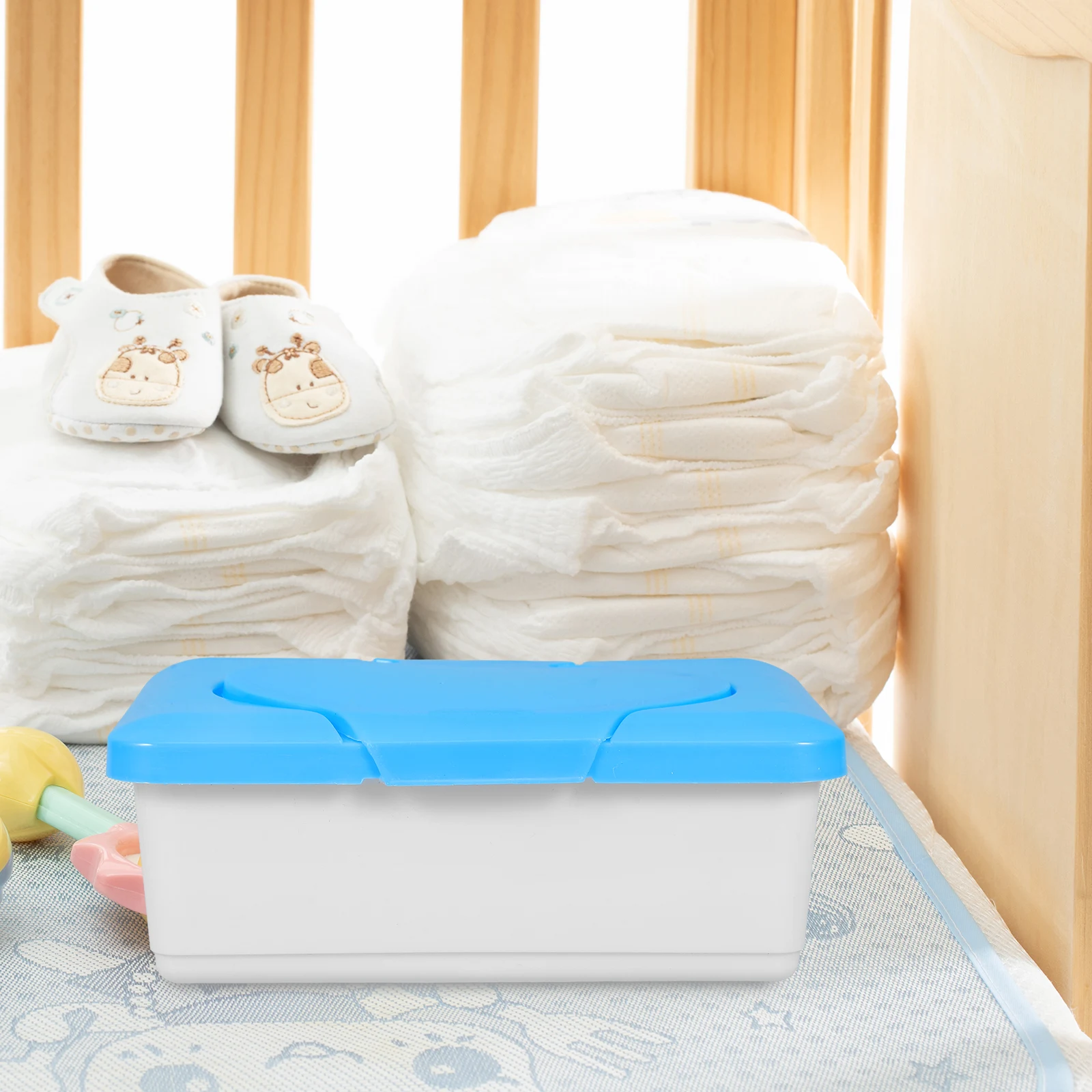 

2 pcs Plastic Baby Wipes Travel Wipe Containers Organizer Refillable Dispenser Box Refillable Storage Organizer