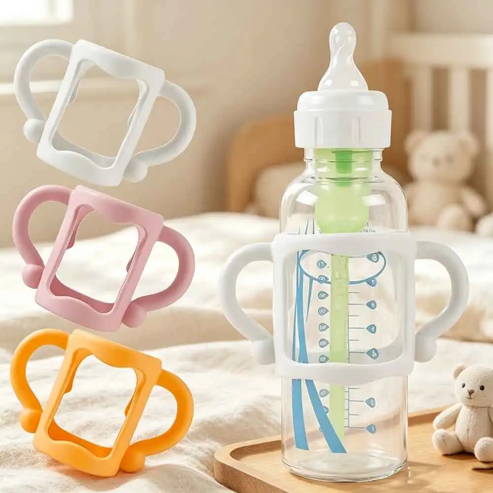 vvocci Silicone Bottle Handle For Narrow Baby Bottles, Easy Grip Handle, Can Accommodate Most Bottles - BPA-free Soft Silicone