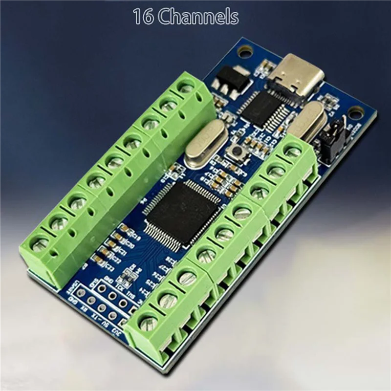 

【Вспышка!】2X USB-интерфейс, 16 каналов, 12 бит, AD, выборка данных, сбор данных STM32, Uart Communication, АЦП, многофункциональный модуль