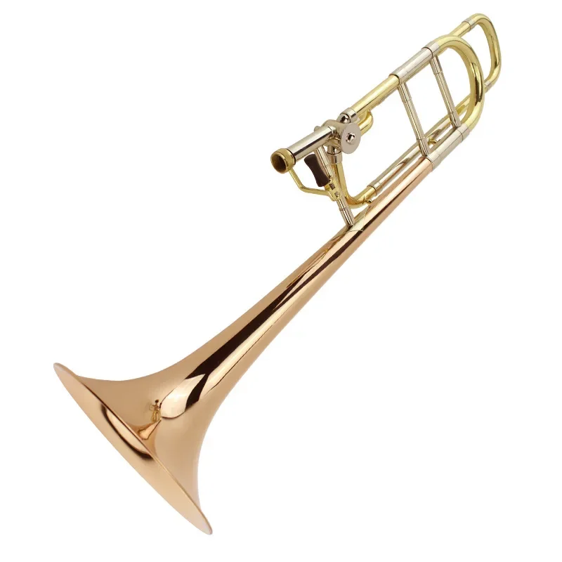 

Hooqu High-grade Trombone Flat B/F Transposition Tenor Trombone Brass Instrument