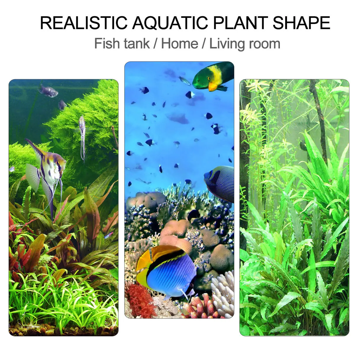 

10Pcs Simulation Aquatic Plants for Fish Tank Decor Bright Colors Easy to Clean Durable Stylish Design No Fading