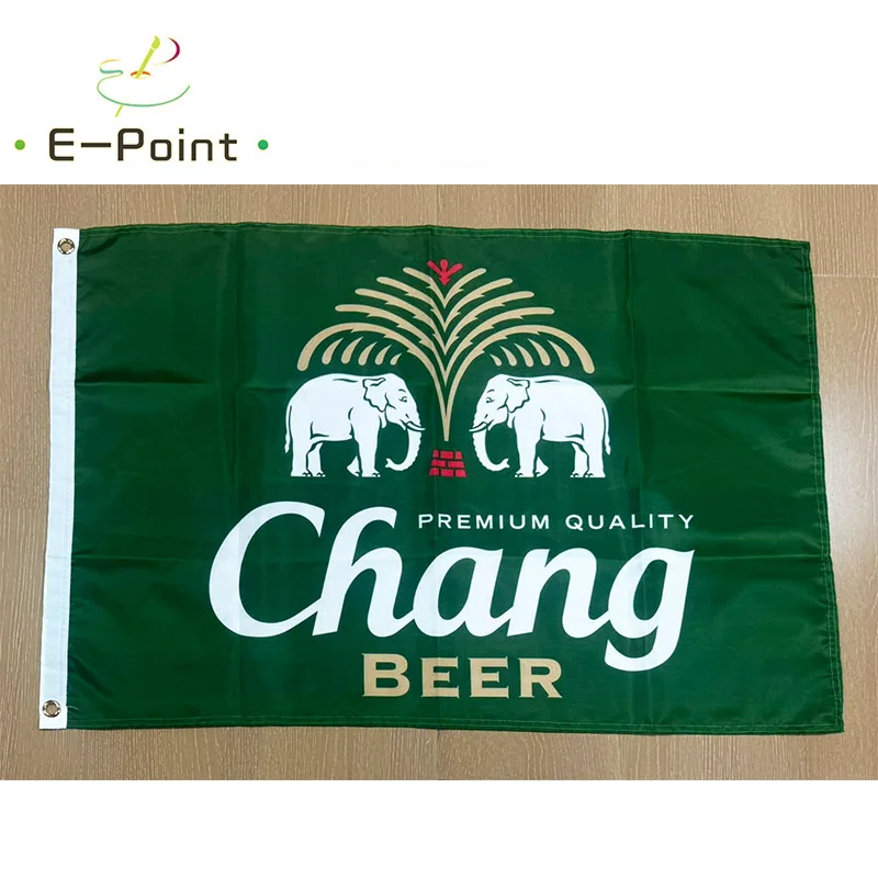 Chang Beer Flag 3ft*5ft (90*150cm) Christmas Decorations for Home Flag Banner Gifts