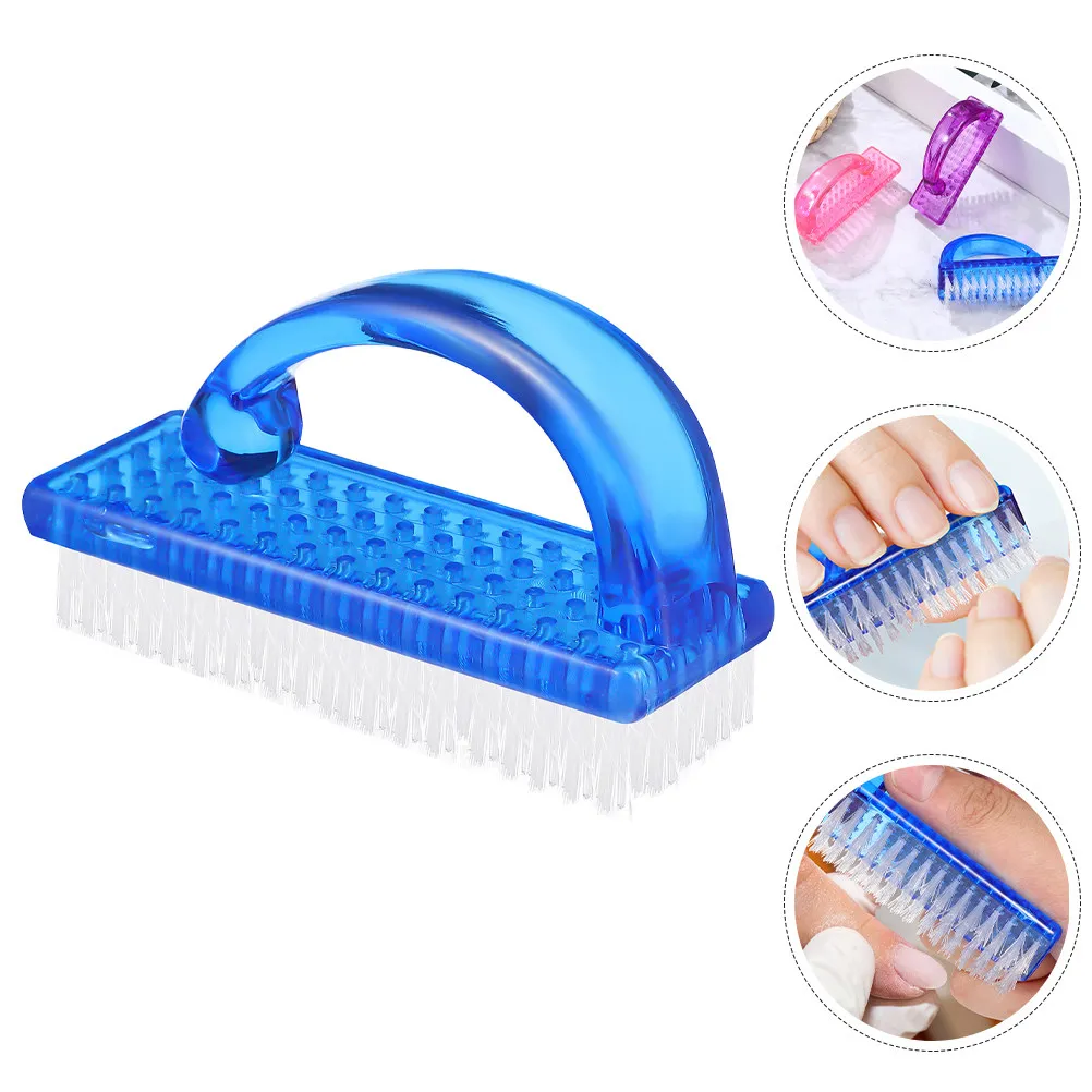 

12Pcs Nail Dust Brush Sturdy Handle Lightweight Design for Fingernail Cleaning Manicure Tool Scrubber for Hands Feet