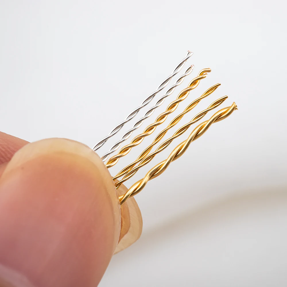 1Roll Solid Spiral Copper Wire Tarnish-Resistant Beading Twist Wire DIY Craft Jewelry Making Accessories 0.2-1mm Cord 1.5M-100M