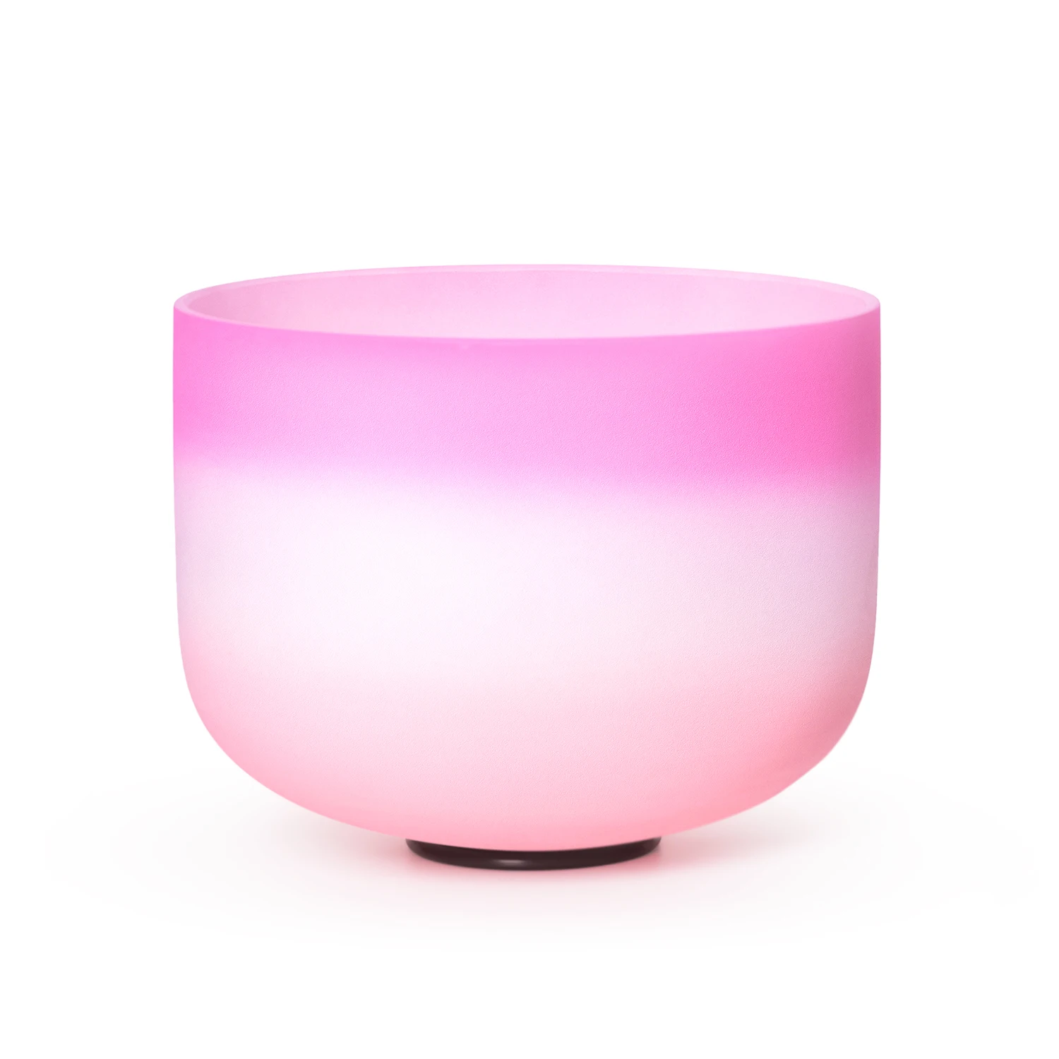 YUN QI QING YIN 10 Inch Pink Crystal Singing Bowl Dual Frequency 432Hz 440Hz Chakra Balancing Sound Bath Bowl Spiritual Relax Anxiety Relief Yoga Healing Instrument