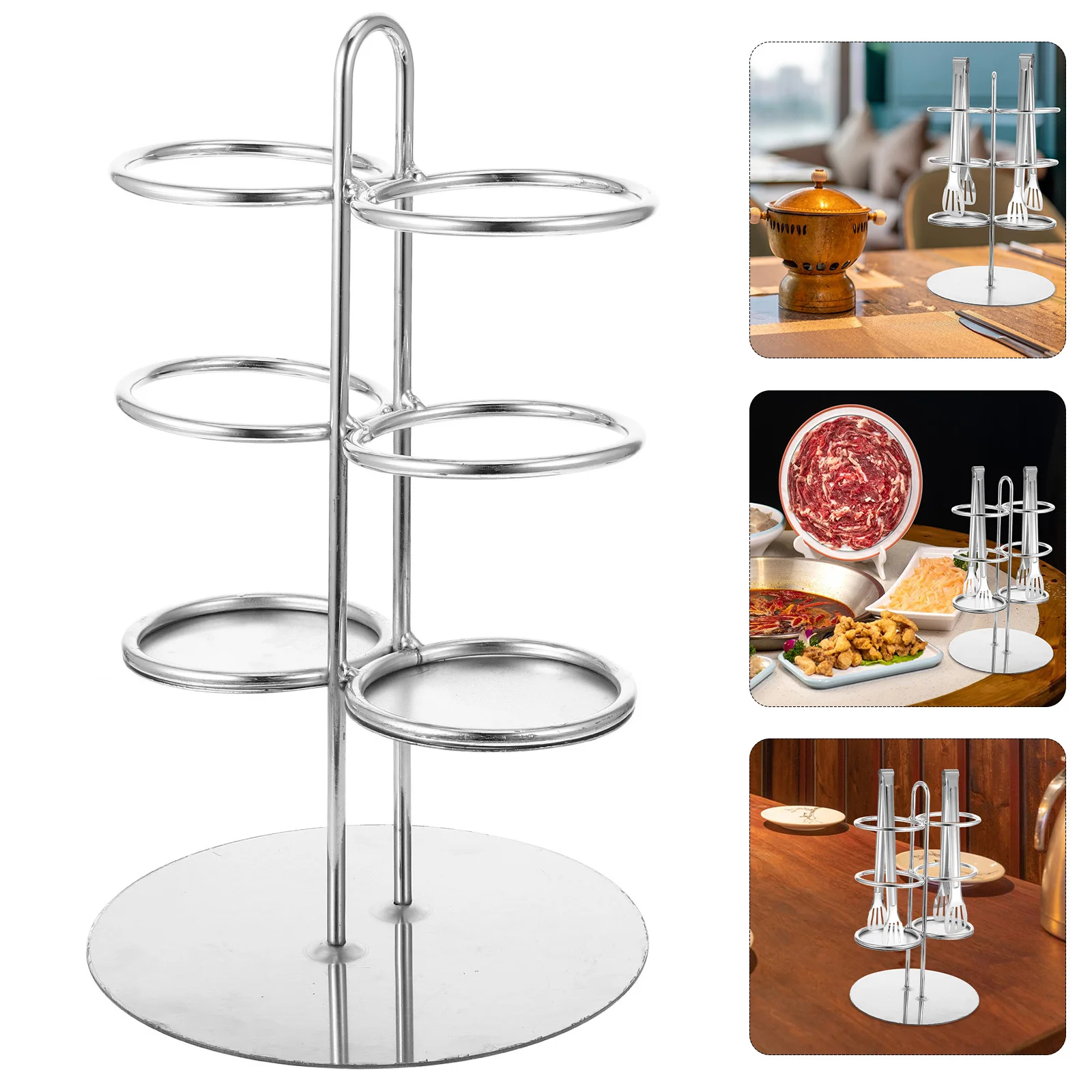 

Shopping Bag Holder Rack For Kitchen Countertop Compact Clip Storage Tower Heavy Duty Utensil Organizer Space Saving Food