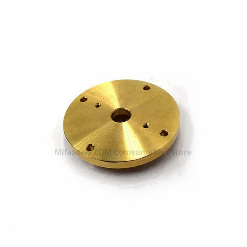 EDM Parts Guide Cover Brass X208D601H01 Lower Fixing Piate 60x10x19mm For MITSUBISHI DWC-series EDM Wire Cutting Machine