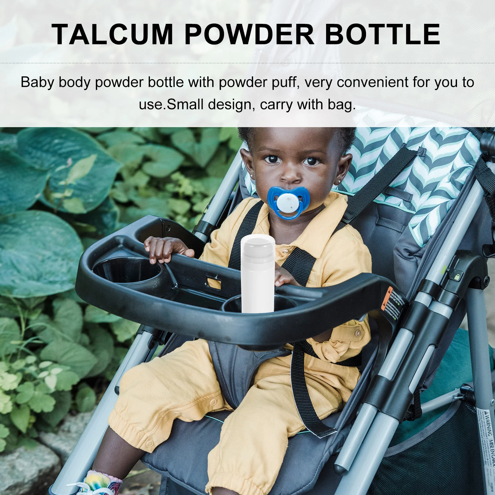 Baby Talcum Powder Bottle Portable Infant After Bath Powder Box with Puff Baby Powder Bottle Baby Powder Box