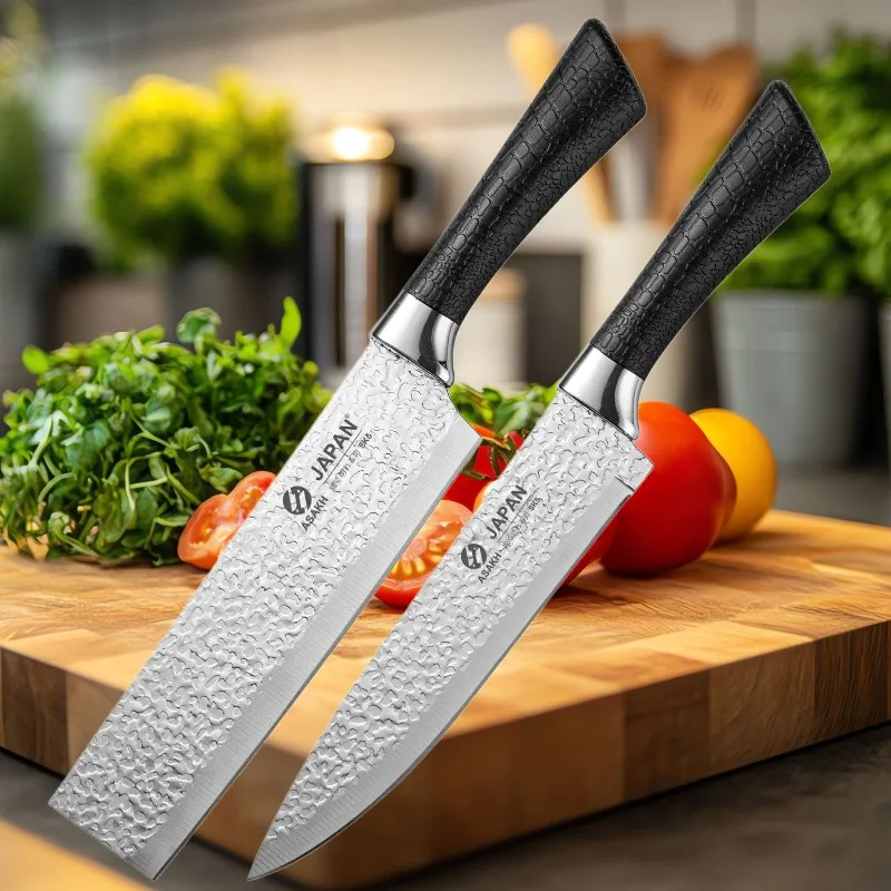 Professional Kitchen Forged Stainless Steel Chef Knives Sharp Food Processing Knives High-hardness Meat And Fruit Cutting Knive