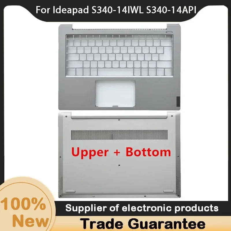 

98 новых для Lenovo Ideapad S340-14IWL S340-14API, верхняя крышка упора для рук, корпус C, AP2GK 000450 / Нижняя крышка корпуса Серый