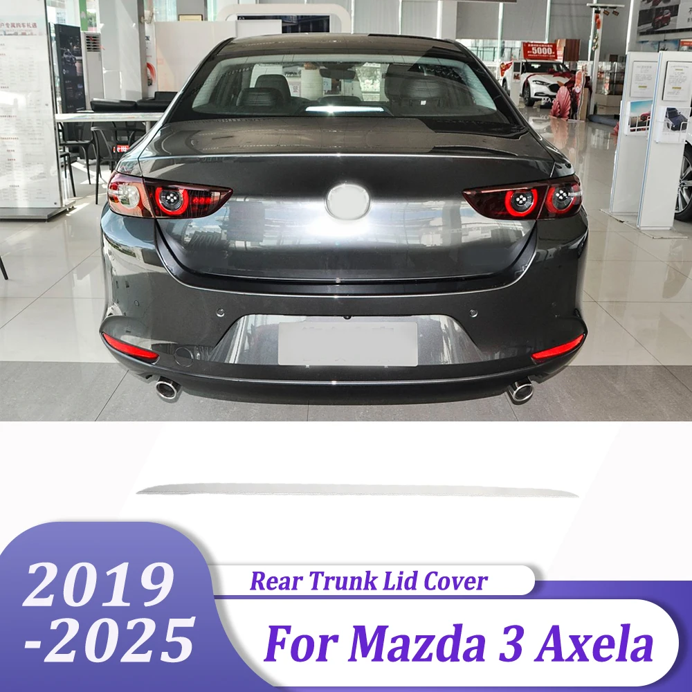 

Car Accessories Tailgate Boot Protection Strip Rear Trunk Lid Cover Trim For Mazda 3 M3 Axela 2019-2024 2025 Sedan