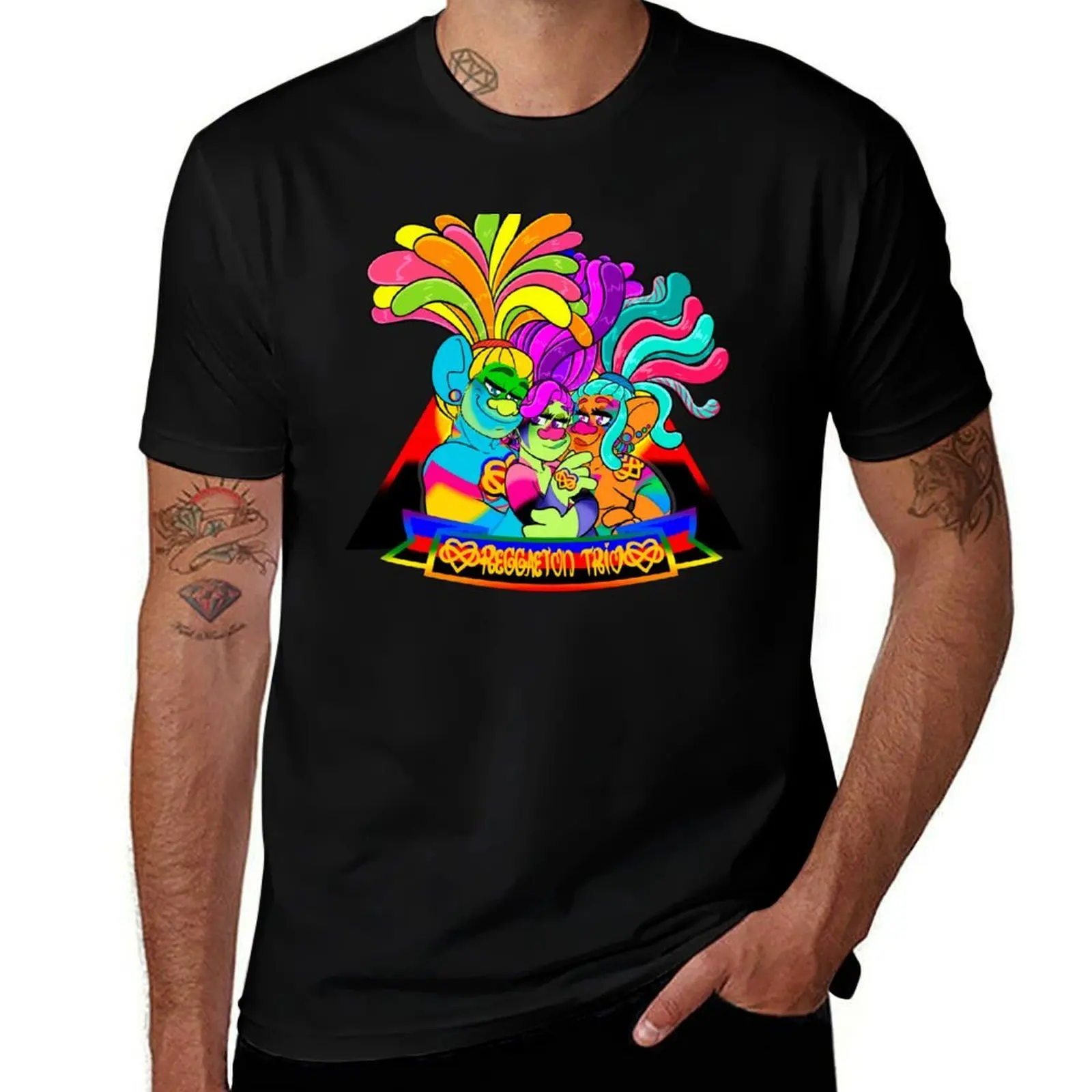 Reggaeton Trio Pride T-Shirt Casual Work Wear T-Shirt