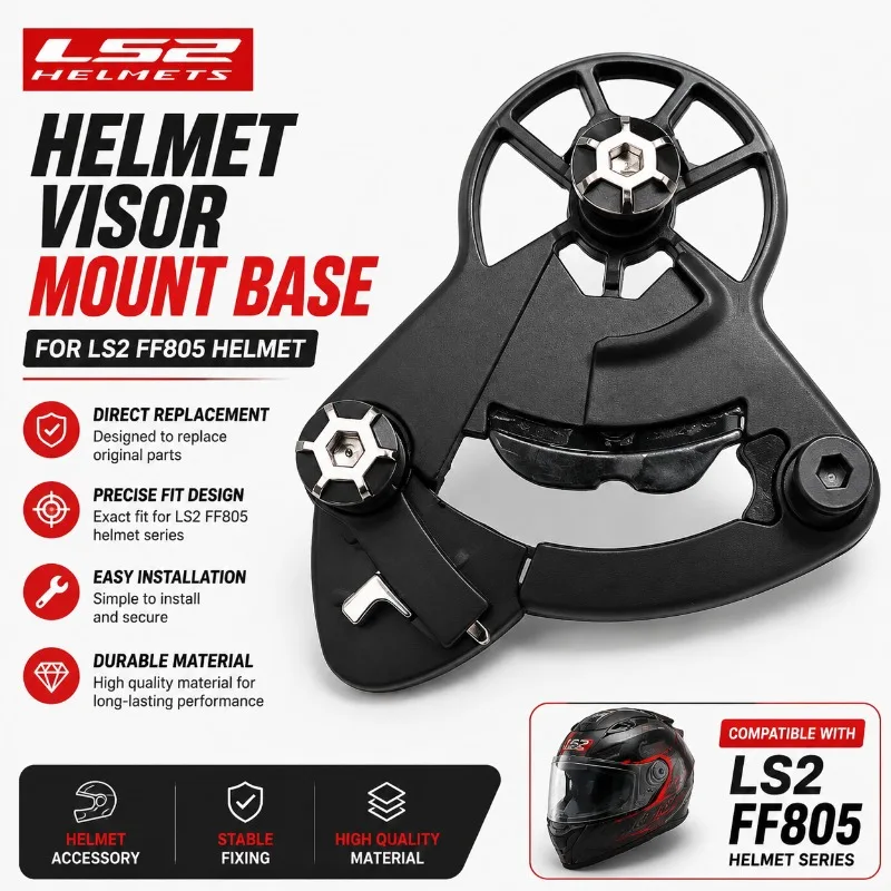 Helmet Visor Mount Base Replacement Parts For LS2 FF805 Motorcycle Helmet Lens Pivot Fixing Bracket Accessories