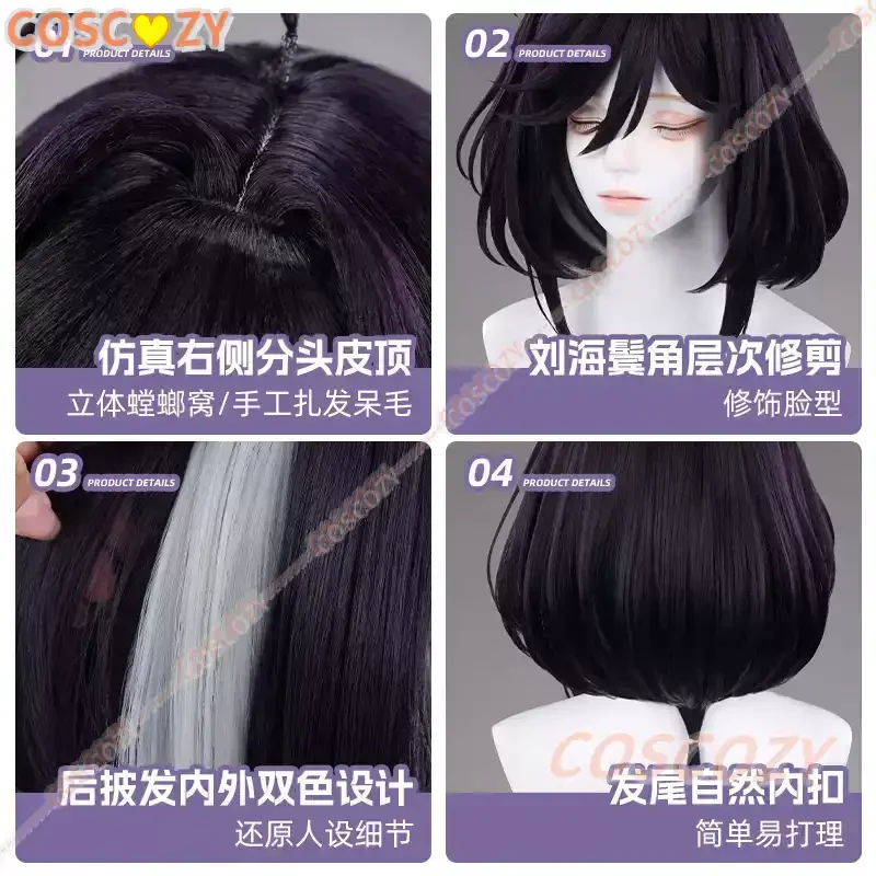 Anime The Ribbon Hero Sapphire Cosplay Wig Princess Halloween Party Women Carnival Wigs Knight Outfit Props Synthetic Hair view 5