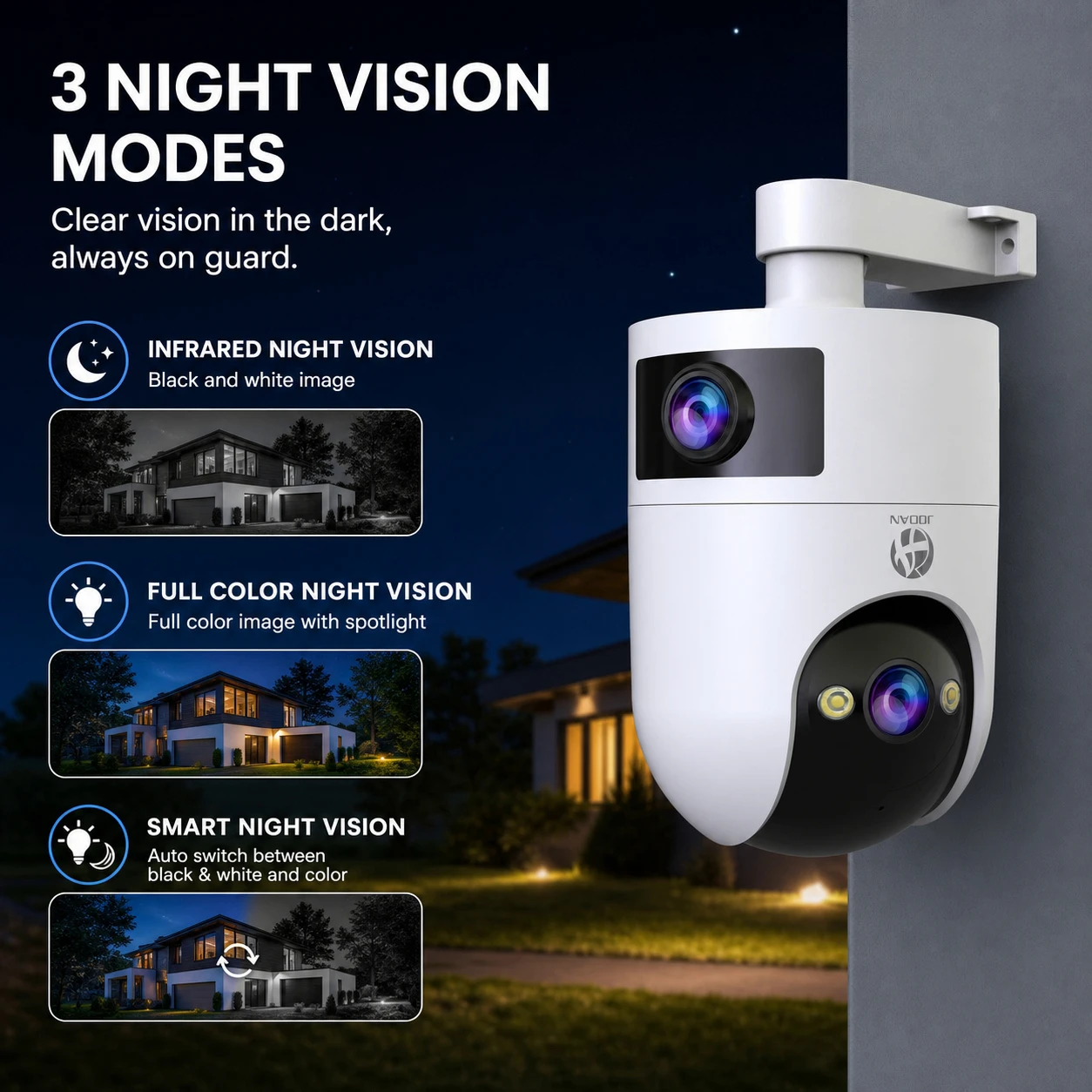 JOOAN 4K PTZ IP Kamera 5G WiFi Çift Lens CCTV Güvenlik Kamera Akıllı Ev bebek izleme monitörü Otomatik Takip Renkli Gece Video Gözetim